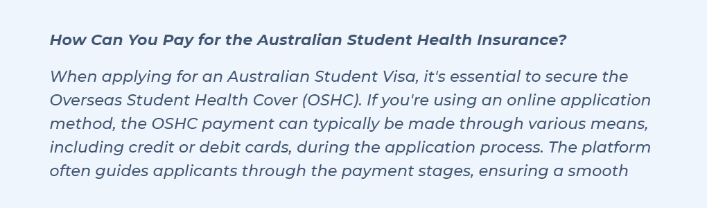 How Can You Pay for the Australian Student Health Insurance