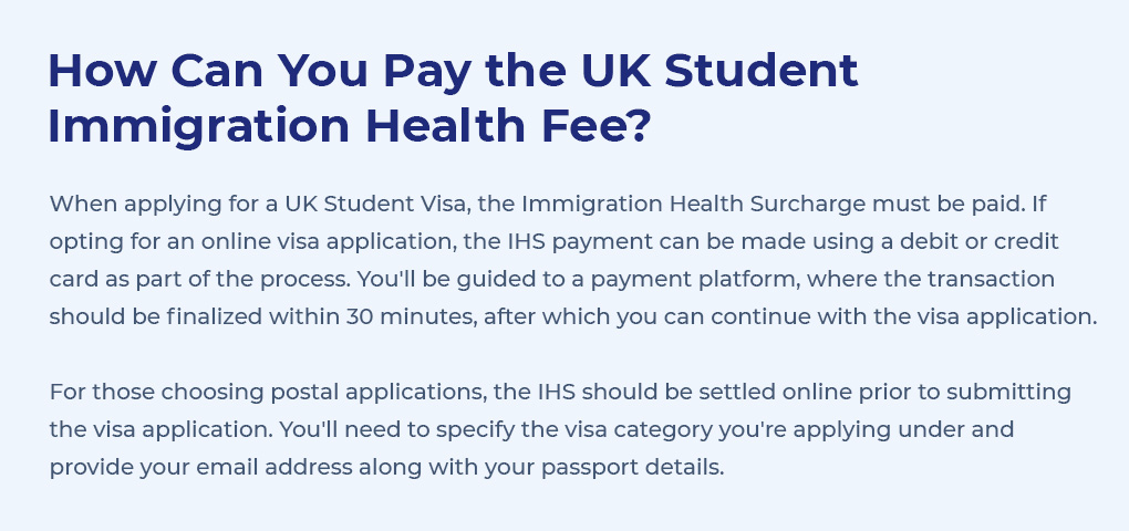 How Can You Pay the UK Student Immigration Health Fee?