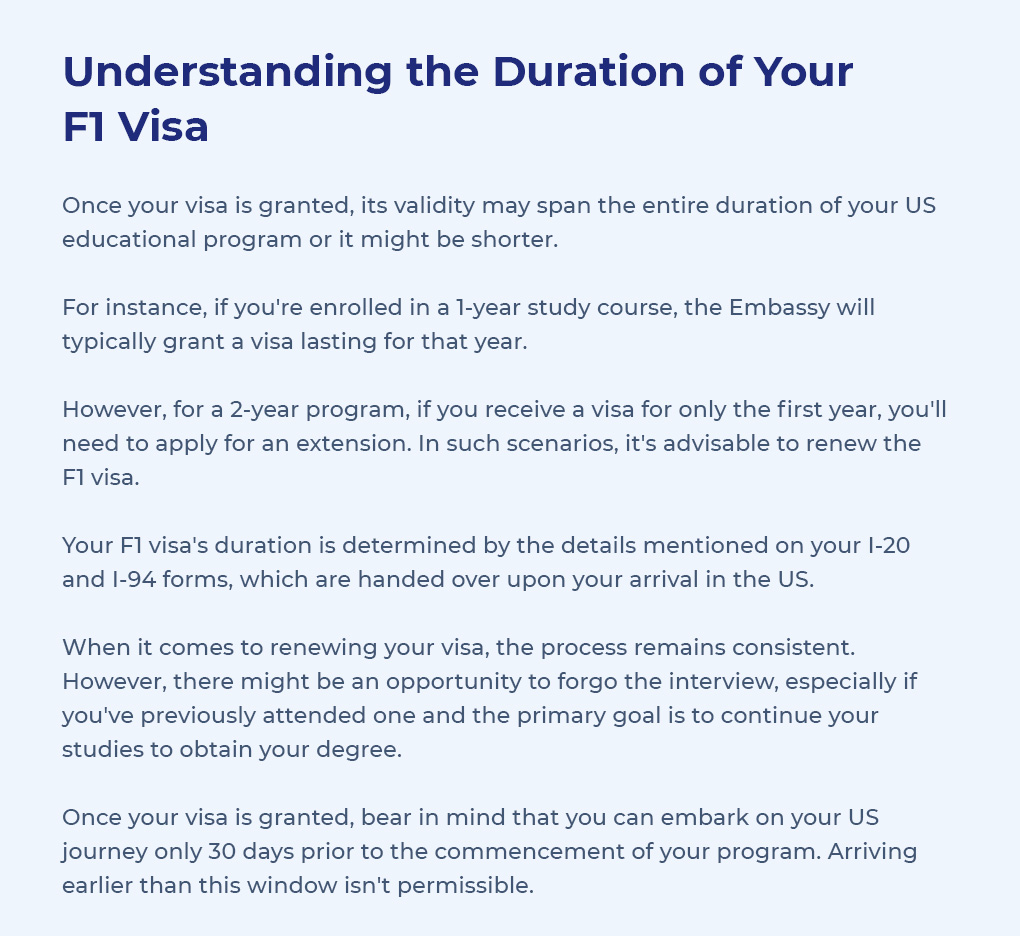Understanding the Duration of Your F1 Visa 