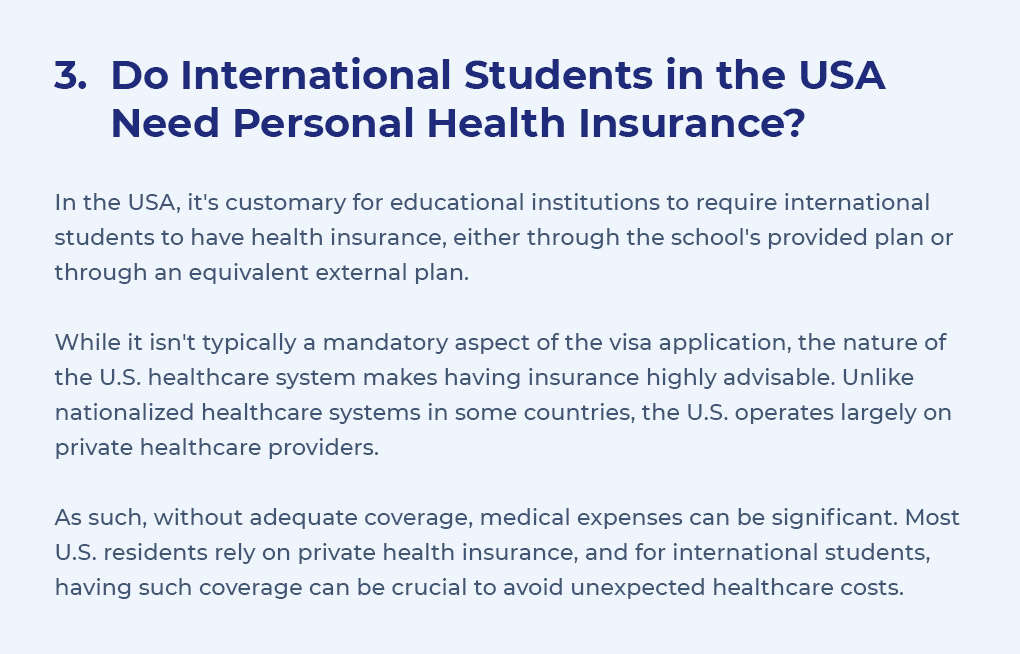 Do International Students in the USA Need Personal Health Insurance?